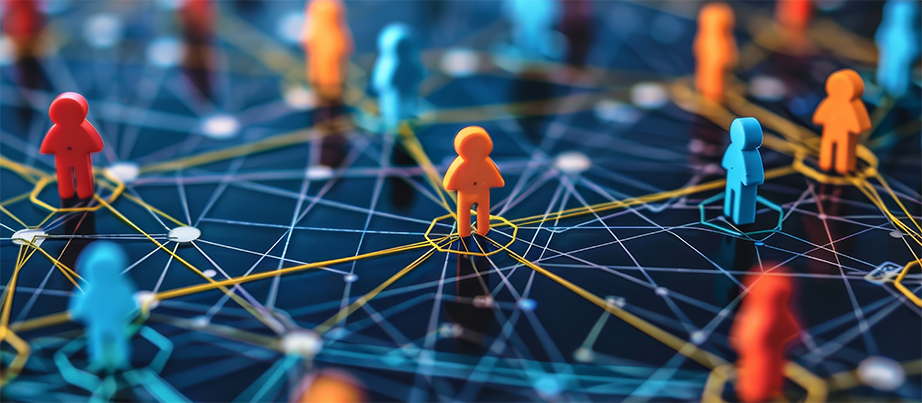 Netzwerk mit Personen