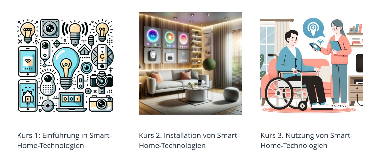 Bild mit den drei Kursen